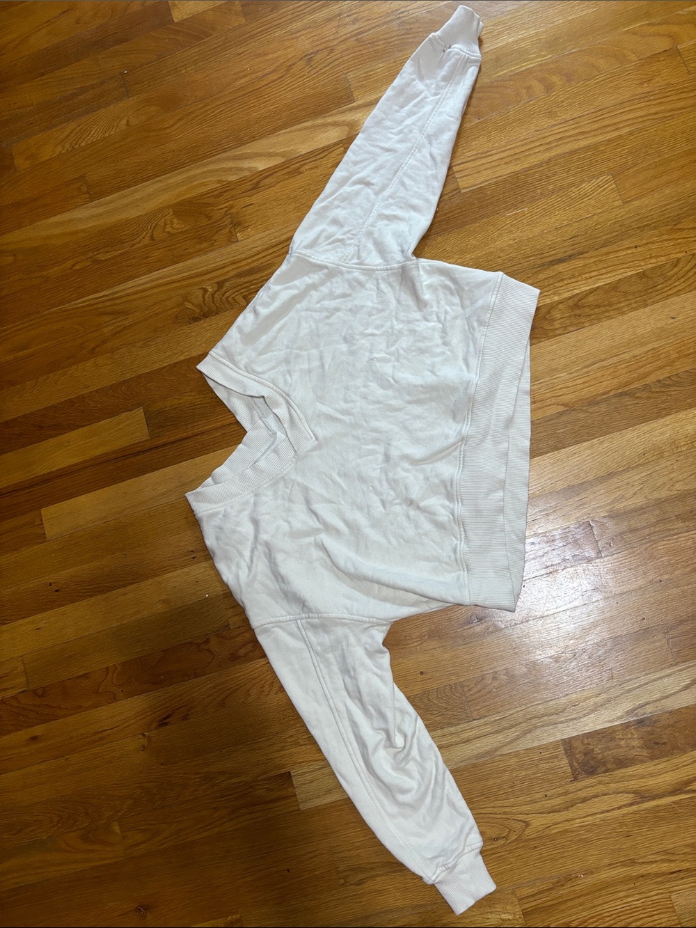 Aerie cropped v neck sweat shirt